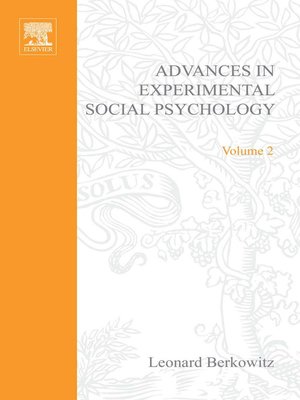 cover image of Advances in Experimental Social Psychology